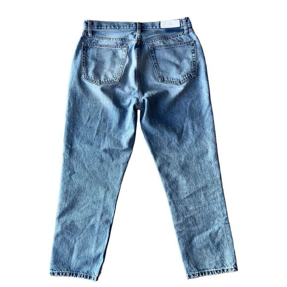 RE/DONE 70's Stove Pipe Straight Leg Jeans in Cool Medium Blue - Picture 8 of 16